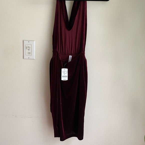 Mendocino // Velvet Cowl Mini Dress - Picture 5 of 5